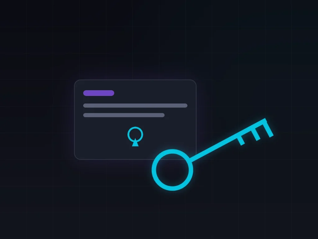 Illustration of a key unlocking a crypto wallet, representing wallet access recovery